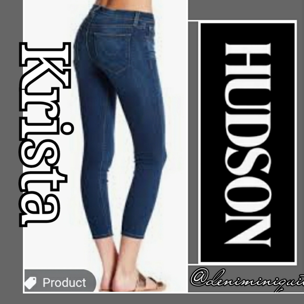 Anthropologie Midrise Skinny Stretch Hudson Jeans